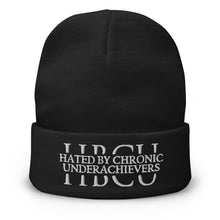 Load image into Gallery viewer, HBCU - Hated By Chronic Underachievers - Embroidered Beanie