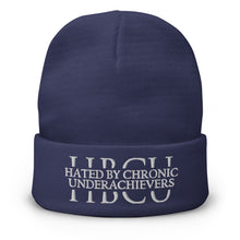 Load image into Gallery viewer, HBCU - Hated By Chronic Underachievers - Embroidered Beanie
