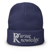 Load image into Gallery viewer, Pursue Knowledge - Embroidered Beanie
