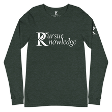 Load image into Gallery viewer, Pursue Knowledge - Unisex Long Sleeve Tee