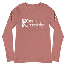 Load image into Gallery viewer, Pursue Knowledge - Unisex Long Sleeve Tee