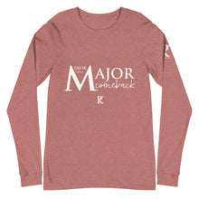 Load image into Gallery viewer, MINOR Setback / MAJOR Comeback - Unisex Long Sleeve Tee
