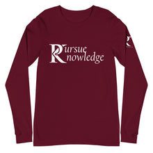 Load image into Gallery viewer, Pursue Knowledge - Unisex Long Sleeve Tee