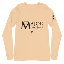 Load image into Gallery viewer, MINOR Setback / MAJOR Comeback - Unisex Long Sleeve Tee