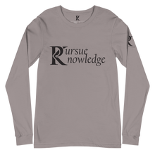 Load image into Gallery viewer, Pursue Knowledge - Unisex Long Sleeve Tee