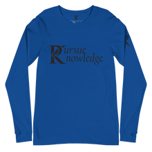 Load image into Gallery viewer, Pursue Knowledge - Unisex Long Sleeve Tee
