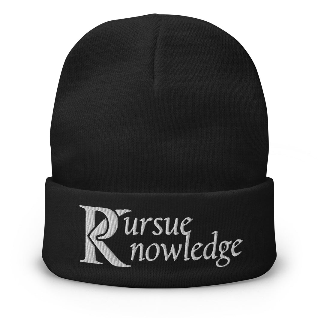 Pursue Knowledge - Embroidered Beanie