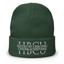 Load image into Gallery viewer, HBCU - Hated By Chronic Underachievers - Embroidered Beanie
