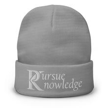 Load image into Gallery viewer, Pursue Knowledge - Embroidered Beanie
