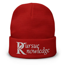 Load image into Gallery viewer, Pursue Knowledge - Embroidered Beanie
