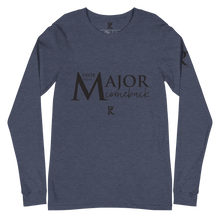 Load image into Gallery viewer, MINOR Setback / MAJOR Comeback - Unisex Long Sleeve Tee
